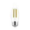 GE Ultra Bright LED 75 Watt Replacement Soft White CA11 Deco - Candle Bulbs