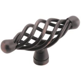 2.60x.87-Inch Bronze Bird Cage Cabinet Knob