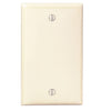 Leviton 1-Gang Standard Nylon Blank Wall Plate, Ivory