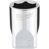 Milwaukee 1/4 In. Drive 1/2 In. 6-Point Shallow Standard Socket with FOUR FLAT Sides