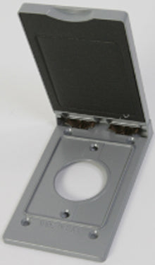 1G COVER 1.406 HOLE VERT GRAY