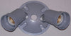 LAMP KIT 3 HOLE RNDCVR -GRAY