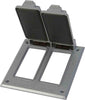 OUTLET COVER 2G DOUBLE GFCI-GRAY
