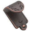 1-7/8 x 1-1/16-In. Bronze Inspirations Leaf Finger  Cabinet Pull