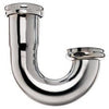 Sink Trap J-Bend Drain Pipe, Chrome-Plated, 22-Ga., 1.5 x 1.5-In.