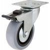 TPR Swivel Caster With Brake, 3-In.