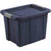 Sterilite Tuff1 18 Gal. Dark Indigo Latching Tote with Titanium Latches