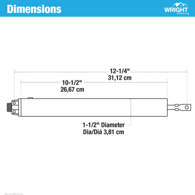 Wright Products Heavy-Duty Pneumatic Storm Door Closer