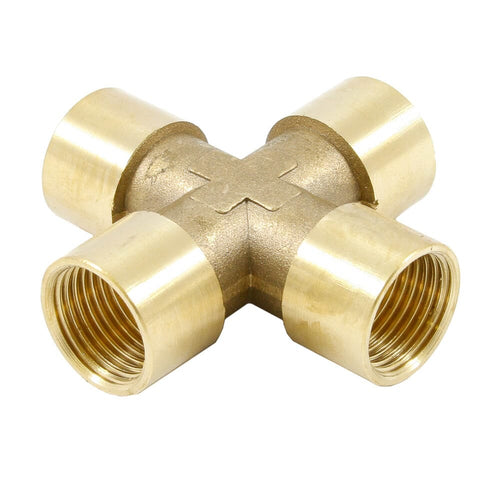 Forney Brass Cross 3/8 in NPT