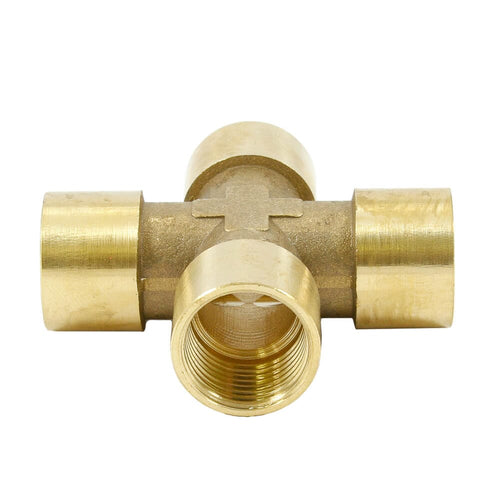 Forney Brass Cross 3/8 in NPT