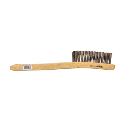 Forney Industries Scratch Brush, V-Groove, Stainless, 3 x 19 Rows