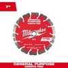 Milwaukee 7 DIAMOND MAX™ Segmented Turbo, General Purpose Diamond Blade