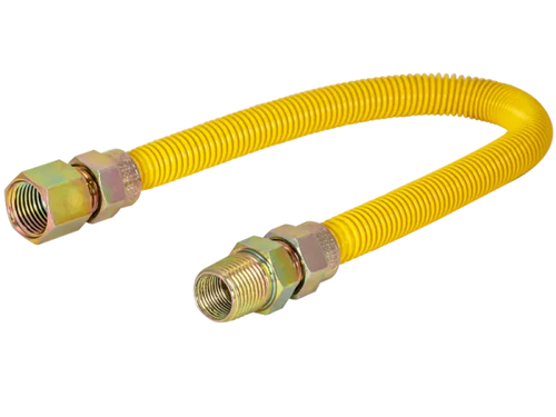 Eastman 1/2 in. OD Epoxy-Coated Gas Connector - FIP x MIP