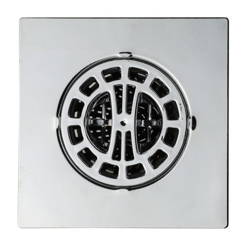 Danco Square Hair Catcher for Shower Drain in Chrome