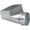 HVAC Register Boot, 90-Degree, Galvanized, 3.25 x 10 to 6-In.