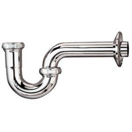 P-Trap Drain Pipe, Chrome-Plated, 17-Ga., 1.25 x 1.25-In.